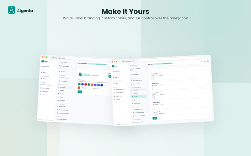White-label customization